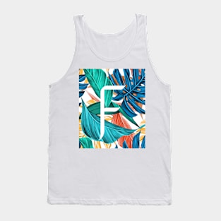 Tropical Alphabet “F” Tank Top